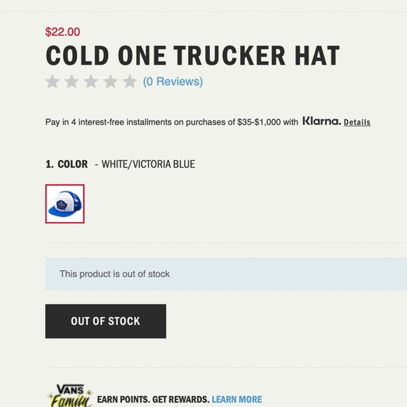 VANS "Cold One" Snapback Trucker Hat - Picture 8 of 11